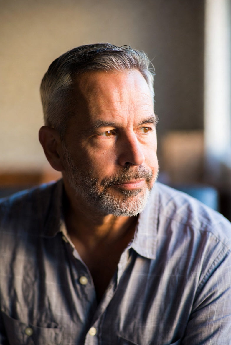 Thoughtful mature man